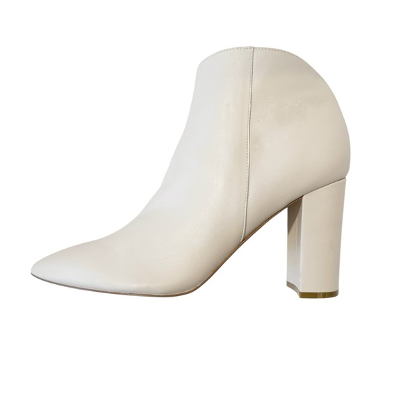 NWT Marc Fisher Off-White Heeled Boots - Picture 1 of 7